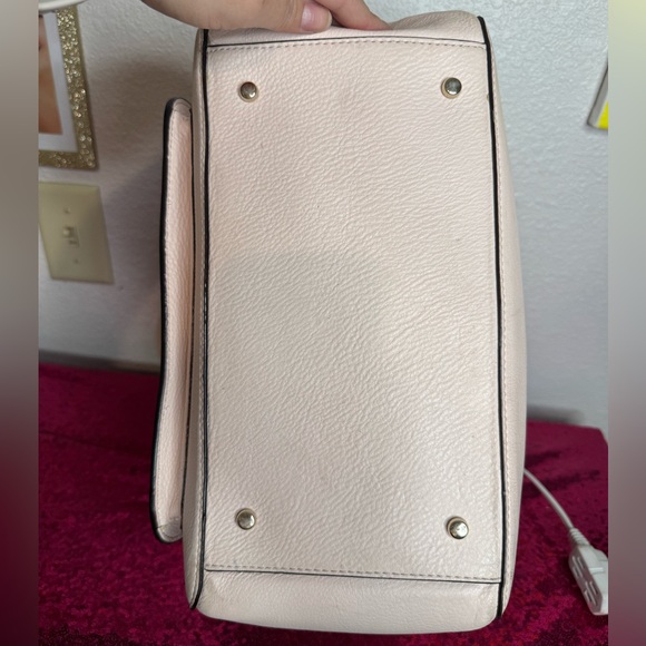 KATE SPADE ♠️ Light Blush Pink/Ivory Satchel Purse, Dual Handles, Gold Hardware💓 - Picture 5 of 17